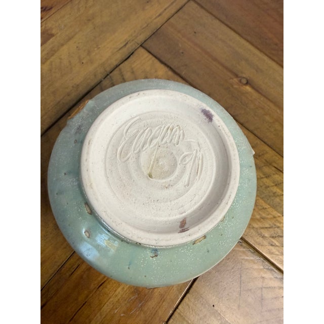 Rare complementary pair of hand-thrown studio pottery bowls by Gary Eagan of Spring Street Pottery, Eureka Springs,...