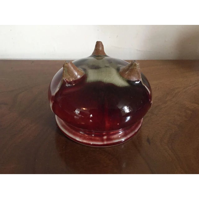 Antique Late Qing Chinese Flambe Oxblood Glaze Cachepot For Sale - Image 10 of 11