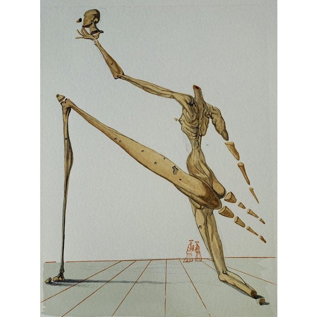 Salvador dali (1904-1989) hell 28: bertrand de horn color woodcut unsigned on bfk rives vellum 26 x 33 cm (c. 10 x 13...