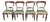 Antique Victorian Mahogany Dining Chairs, 1880, Set of 4 For Sale