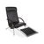 Rocky Lounge Chair in Black Leather from IP Design For Sale - Image 5 of 18
