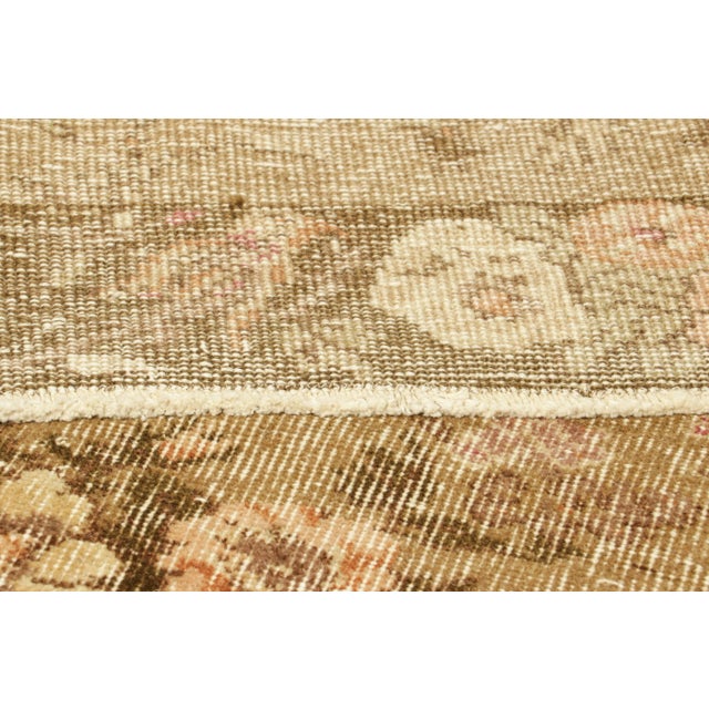 Textile Vintage Karabagh Rug in Brown With All-Over Floral Patterns, From Rug & Kilim For Sale - Image 7 of 8