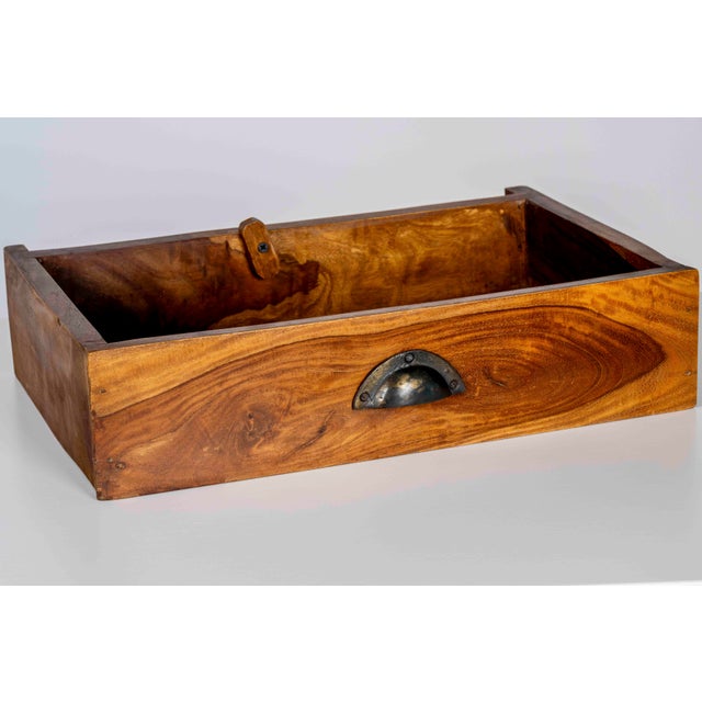 Brown Provincial Wine Chest of Drawers in Elm, 1940s For Sale - Image 8 of 9