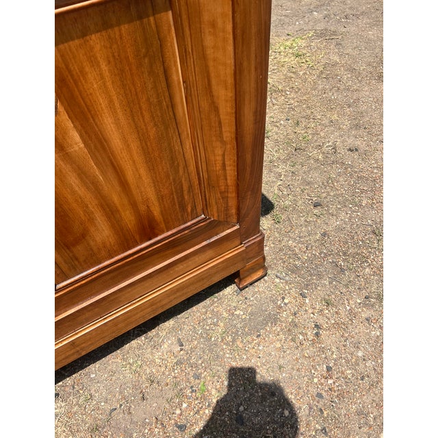 Wood French 19th Century Louis Philippe Solid Walnut Two Door Buffet For Sale - Image 7 of 12