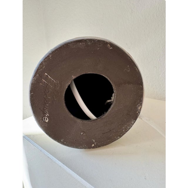 1960s Sgrafitto Table Lamp by Jette Hellerøe, 1960s For Sale - Image 5 of 6