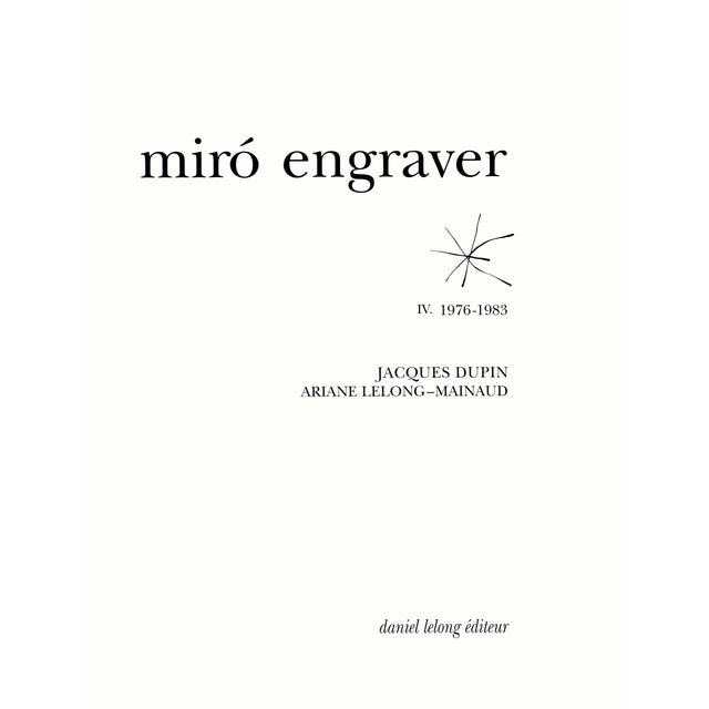 Abstract Joan Miró Engraver IV 2001 Woodcut Engraving 2 For Sale - Image 3 of 5