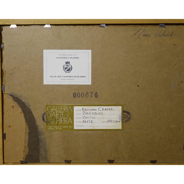 Edward Chappel, Baraques, Pastel, 1910 For Sale - Image 3 of 6