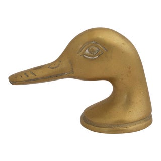 Mid-Century Brass Duck Bottle Opener For Sale