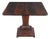 Antique 19th Century American Empire Crotch Mahogany Game Card Console Table For Sale