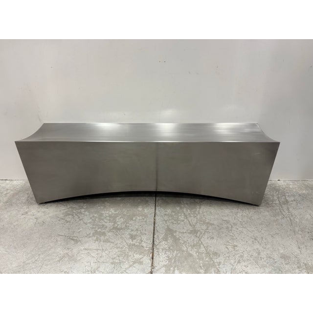 Monolithic Stainless Steel Bench For Sale - Image 10 of 10