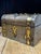 Victorian Brass Decorated Tea Caddy For Sale - Image 4 of 13
