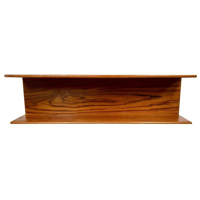 Minimalist Teakwood Wall Shelf, Germany, 1960s For Sale - Image 17 of 17