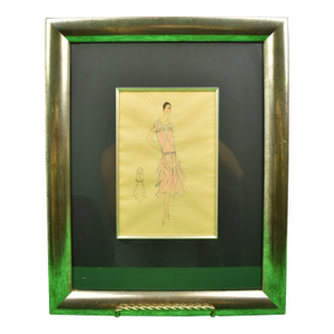 Lanvin of Paris C1920s Fashion Model Original Watercolour