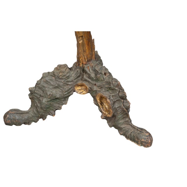 Wood Venetian Gilded And Painted Grotto Table For Sale - Image 7 of 12