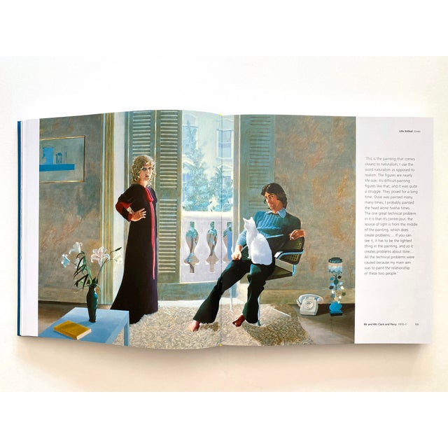 " Hockney's Pictures : The Definitive Retrospective " First Edition Large Volume David Hockney Hardcover Pop Art Book For Sale - Image 9 of 12