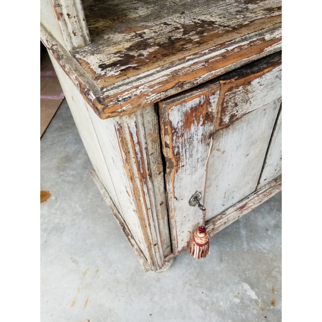 Late 19th Century Rustic Painted Cabinet For Sale In San Antonio - Image 6 of 12