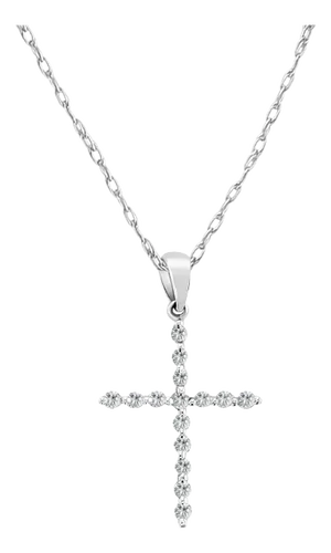Quarter Carat Diamond Cross Necklace