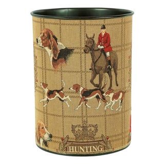 Hunting Trophy Tapestry Waste Bin For Sale