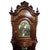 Traditional Victorian Revival grandfather clock crafted in cherry wood with striking burled cherry accents throughout the...