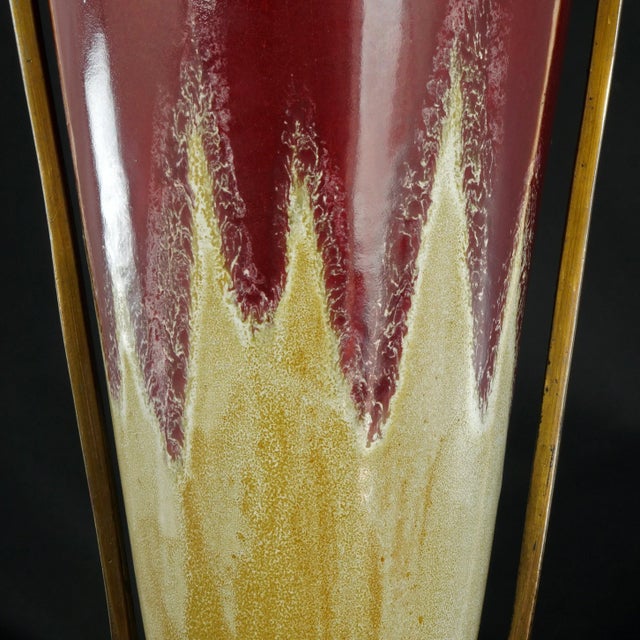 Art Nouveau Urn Mounted as a Lamp For Sale - Image 9 of 12