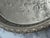 Vintage Etched Moroccan Silver Tea Tray, Accent Tray For Sale - Image 11 of 12