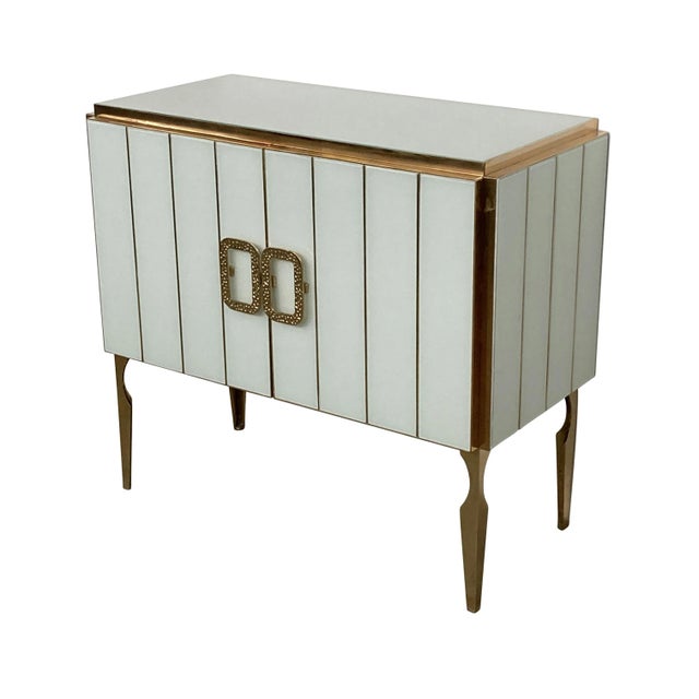 Sideboard with Two Glass Doors, 1980s For Sale - Image 4 of 7