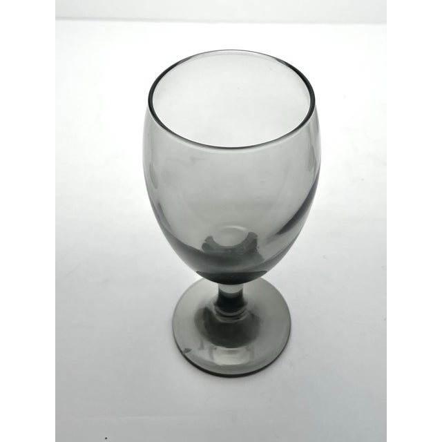 2010s Libbey “Classic Smoke” Set of 6 Water, Iced Tea, or All Purpose Glasses For Sale - Image 5 of 6
