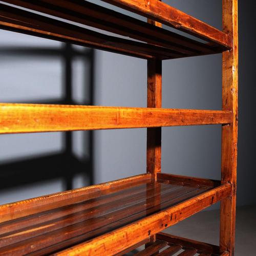 Bookshelf in Cherry-Stained Poplar and Fir For Sale - Image 4 of 8