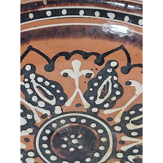 Early 20th Century Vintage Troyan Bulgarian Pottery Plate For Sale - Image 5 of 7