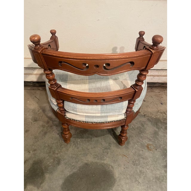 French Armchair With Unique Carving. For Sale - Image 4 of 9