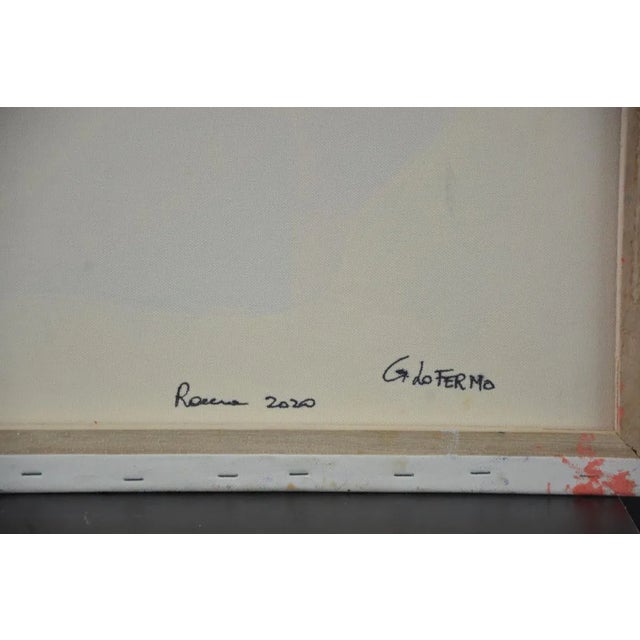 Early 21st Century Pink and Red Composition - Oil on canvas by Giorgio Lo Fermo - 2020 2020 For Sale - Image 5 of 7