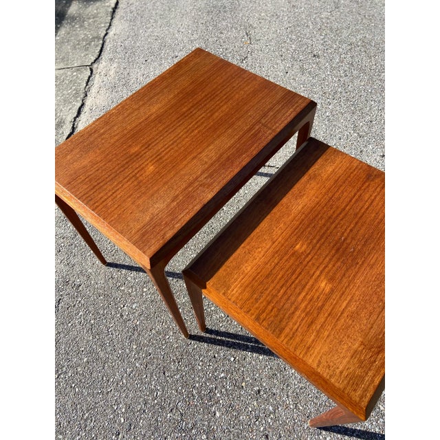Mid 20th Century CFC Silkeborg Danish Nesting Tables - a Pair For Sale - Image 10 of 13