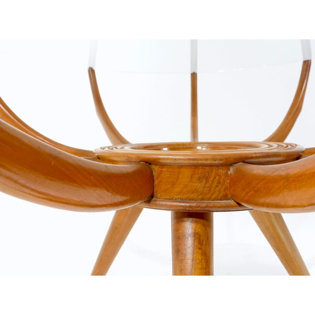 Wood Vintage Italian Ragno Side Table by Carlo De Carli, 1950s For Sale - Image 7 of 14