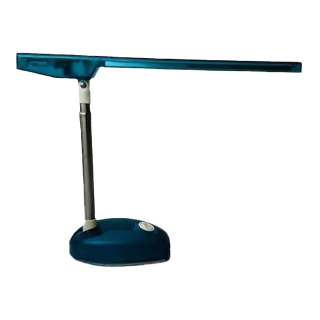 1990s Post Modern Artemide Microlight Turquoise Ernesto Gismondi Table Lamp For Sale