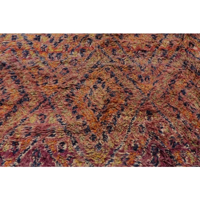 Late 20th Century Late 20th Century Vintage Beni MGuild Moroccan Rug, 07'02 X 09'00 For Sale - Image 5 of 12
