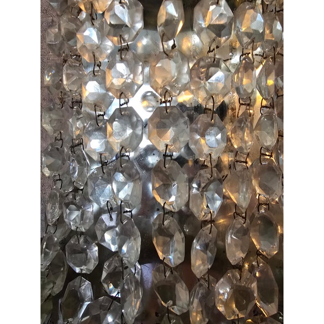 Antique French Empire Bronze Crystal Sconces - a Pair For Sale - Image 10 of 10