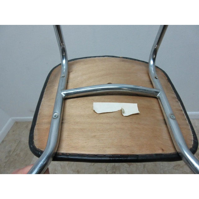 Mid-Century Chrome Gio Ponti Horn Dining Chair For Sale - Image 11 of 12