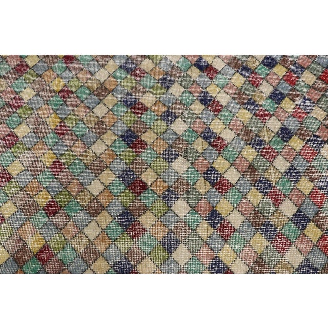 Mid 20th Century Vintage Turkish Sivas Rug - 03’08 X 07’01 For Sale - Image 5 of 10