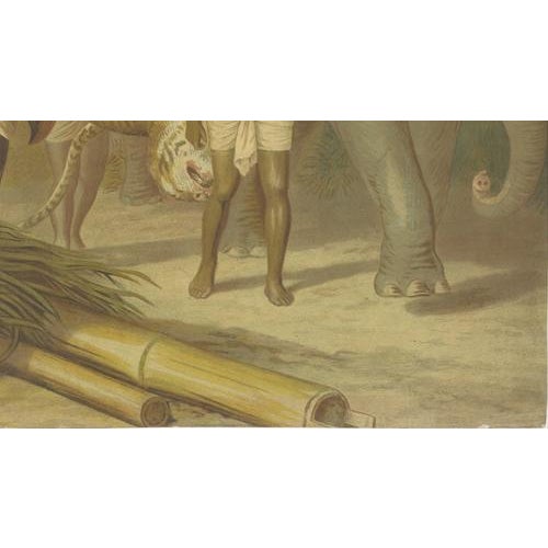 Paper Leutemann, India Tiger Hunt Scene, 1890s-1910s, Chromolithograph For Sale - Image 7 of 9