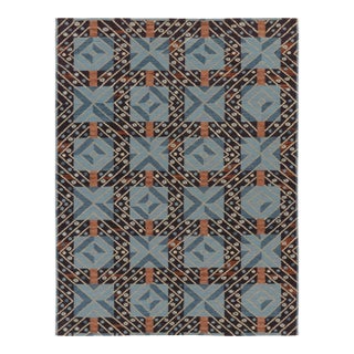 Contemporary Scandinavian Style Nordic Grid Wool Rug by Rug & Kilim, India For Sale