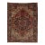 9 X 12 Antique Persian Heriz Red Wool Rug With Medallion Design For Sale