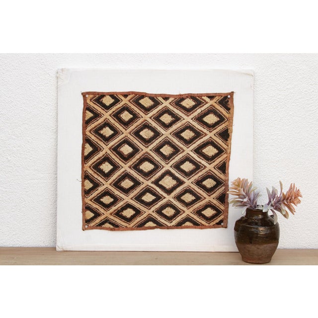 Sparkle African Kuba Cloth Panel For Sale In Los Angeles - Image 6 of 6