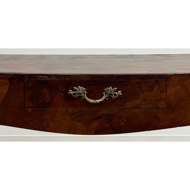 Italian Saber Leg Burlwood Console Table or Writing Desk For Sale - Image 11 of 17