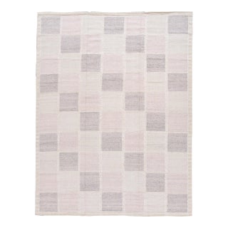 21st-Century Modern Swedish Style Beige Wool Rug For Sale