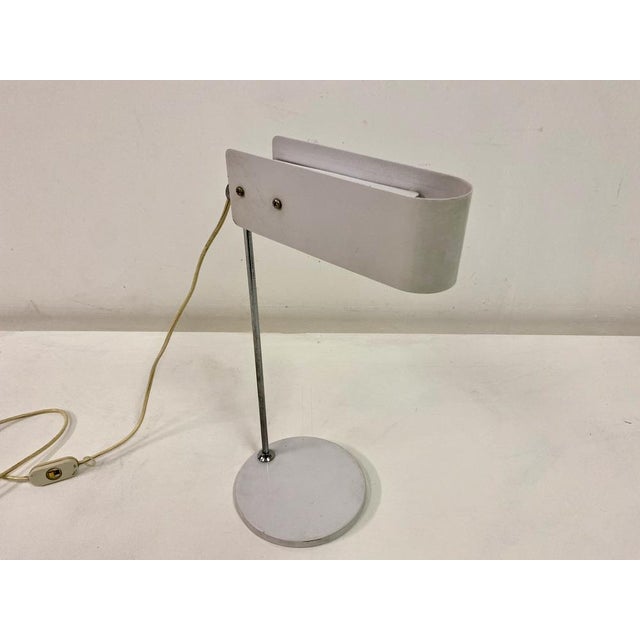 Gray Italian Industrial Desk Lamp, 1960s For Sale - Image 8 of 17