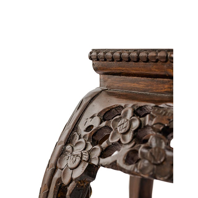 Late 20th Century Vintage Ming Dynasty Style Pedestal Plant Stand For Sale In Tulsa - Image 6 of 7