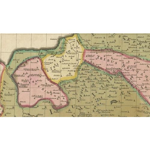 Sanson & Schenk Biblical Map of the Twelve Tribes of Israel, 1700 For Sale - Image 10 of 11