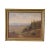 Mountain Valley Scene Framed Oil Painting On Board - Artist's Signature Illegible For Sale - Image 13 of 13