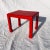 Red Vintage Chinese Ming Style Solid Mahogany New Painted in Red Side Table For Sale - Image 8 of 8