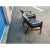 Black Modern Mid Century Black Leather Lounge Chairs With Ottomans For Sale - Image 8 of 9
